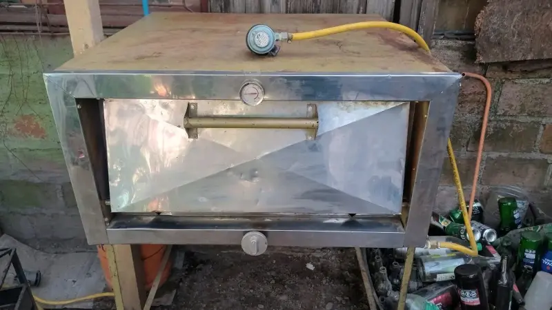 Horno metálico con termómetro - 2