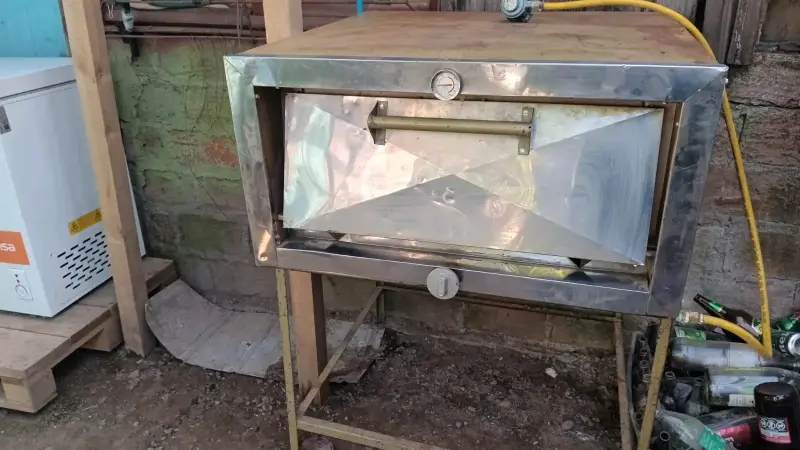 Horno metálico con termómetro - 3