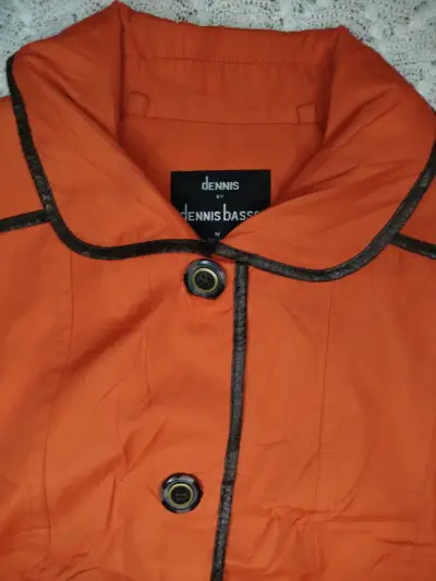 Abrigo naranja para mujer - miniatura 3