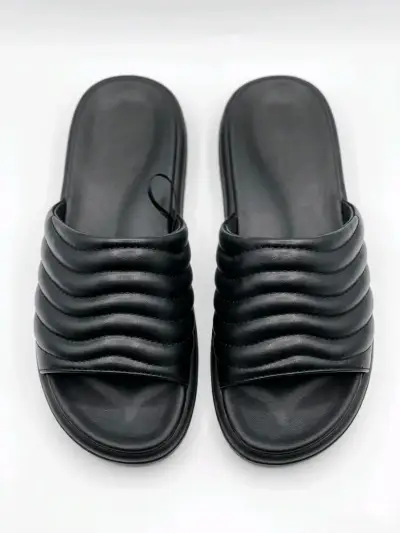 Sandalias negras unisex - miniatura 1