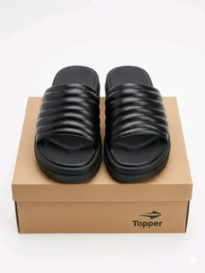 Sandalias negras unisex - miniatura 2