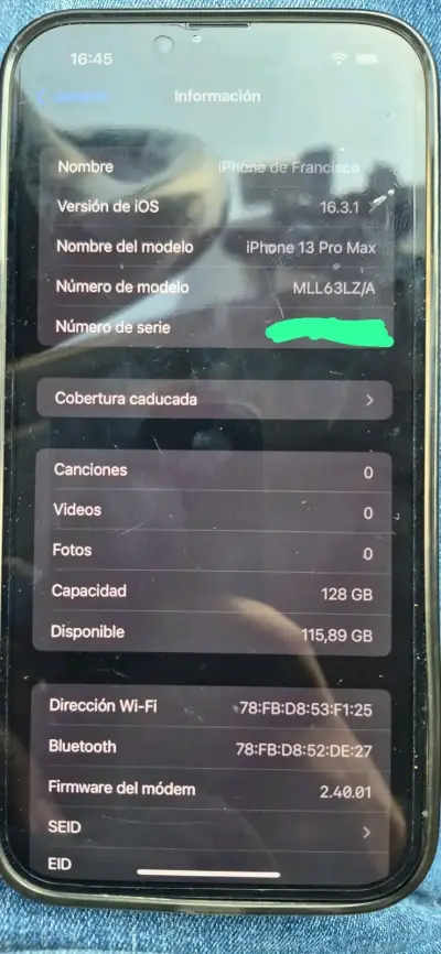 iPhone 13 Pro Max 128GB usado - miniatura 1