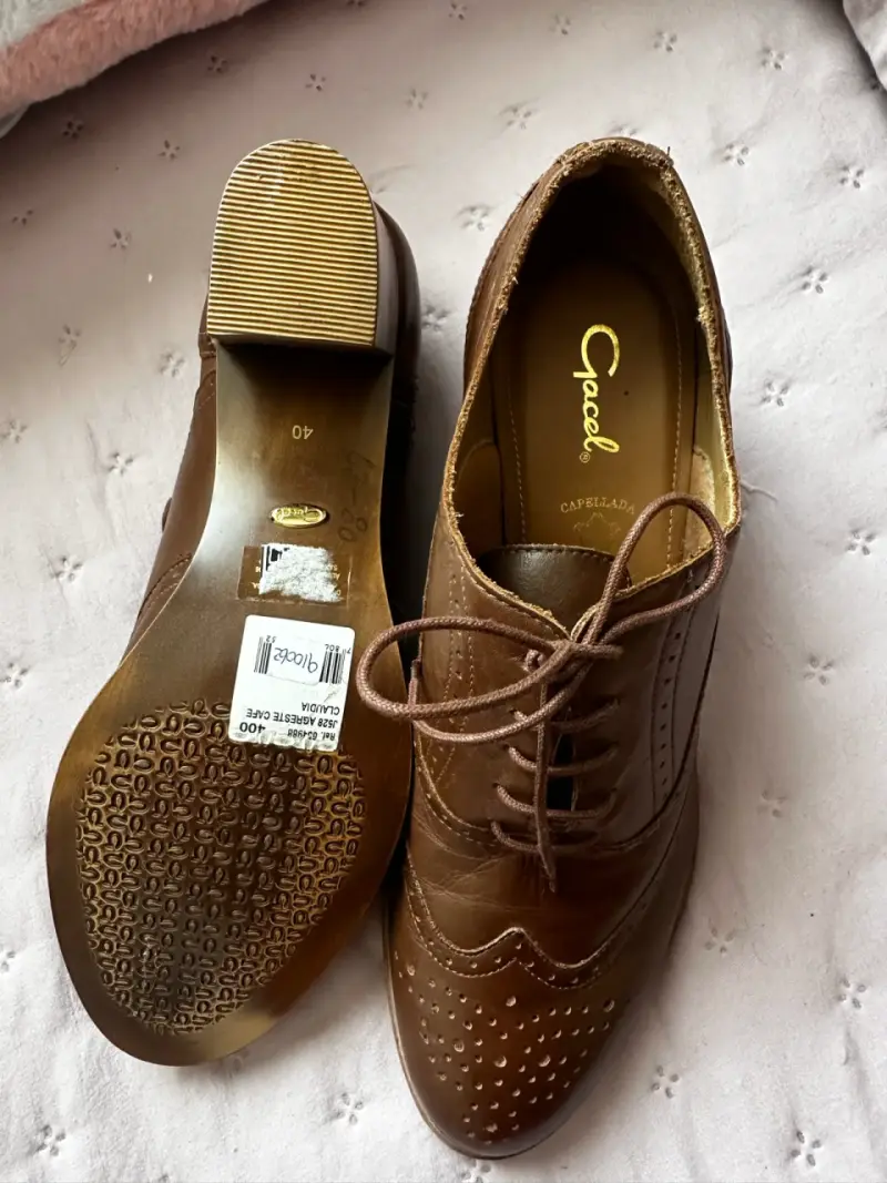 Zapatos de cuero marrón Gacel nuevos sin caja - 2