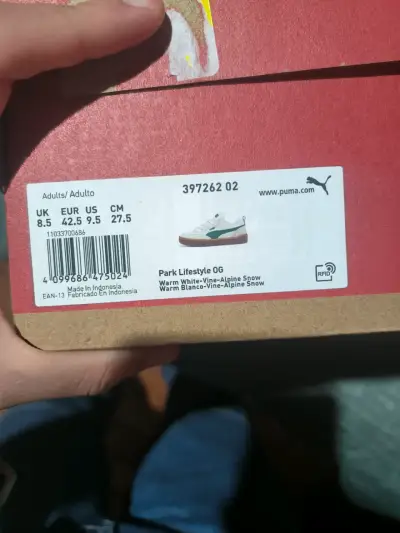 Zapatillas blancas y verdes Puma - miniatura 4