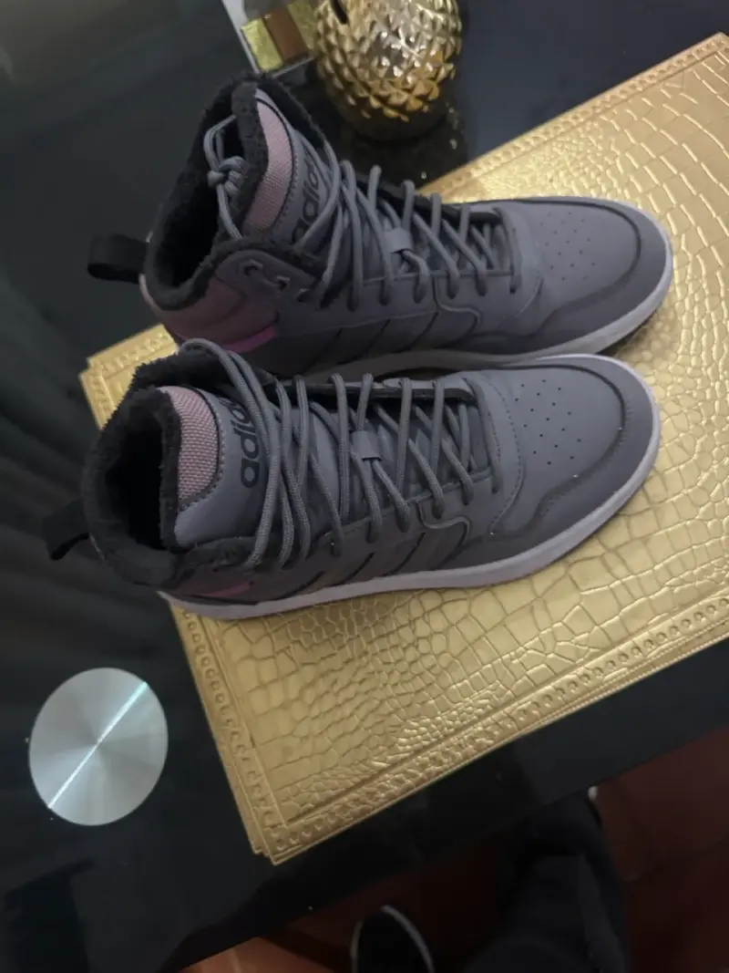 Zapatillas grises altas adidas - 2