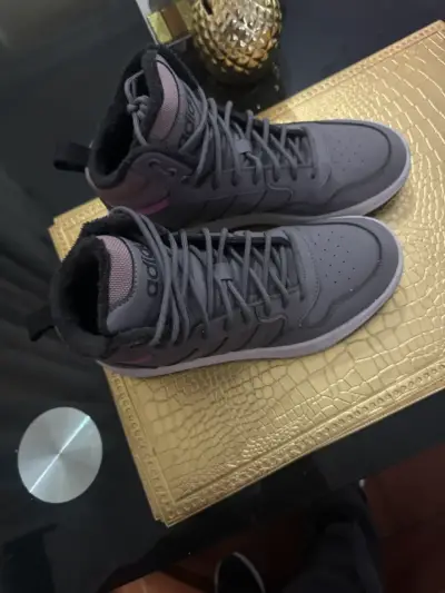 Zapatillas grises altas adidas - miniatura 2
