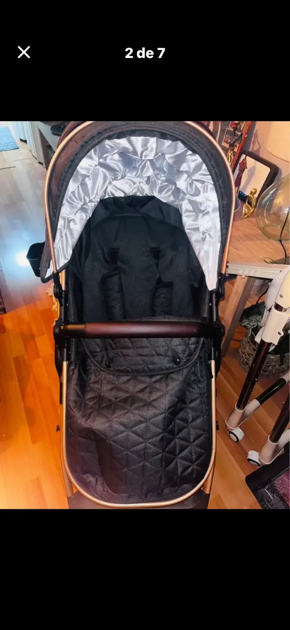 Coche para bebé negro lubabycas - 4
