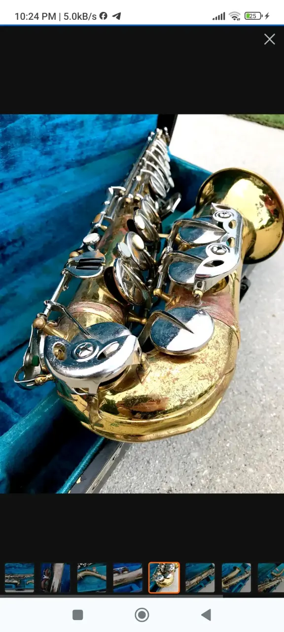 saxofón  majestic 1970 italiano - 3