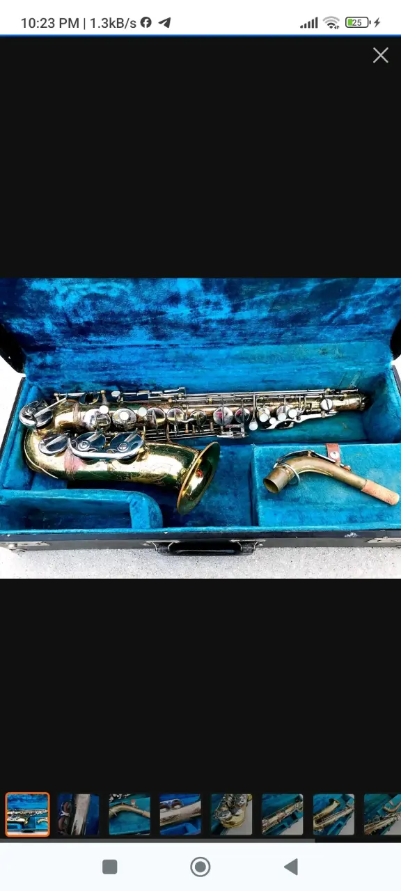 saxofón  majestic 1970 italiano - 5