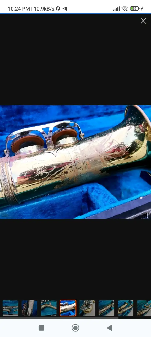 saxofón  majestic 1970 italiano - 6