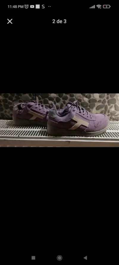 Zapatos de seguridad moradas - miniatura 1