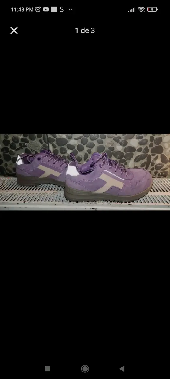 Zapatos de seguridad moradas - 2