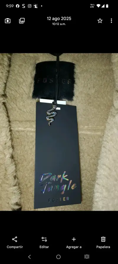 Chaqueta de cuero cafe moro con piel - miniatura 6