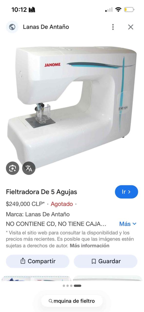 Máquina de fieltro Janome