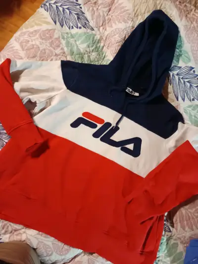 Polerón FILA tricolor con capucha - miniatura 1