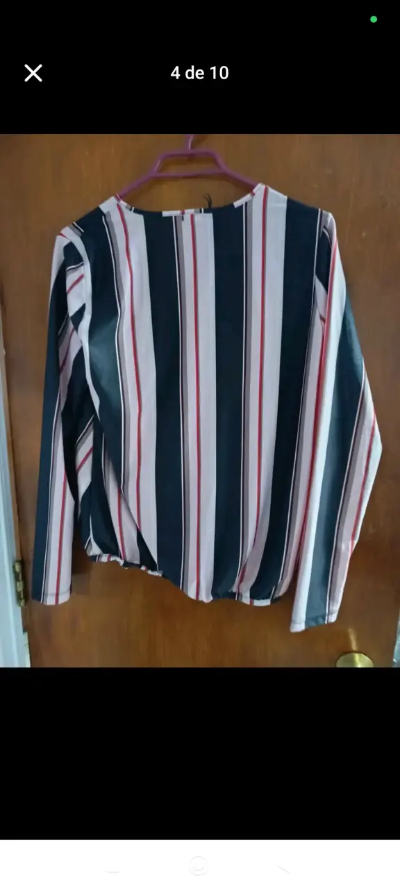 Blusa a rayas multicolor - 2