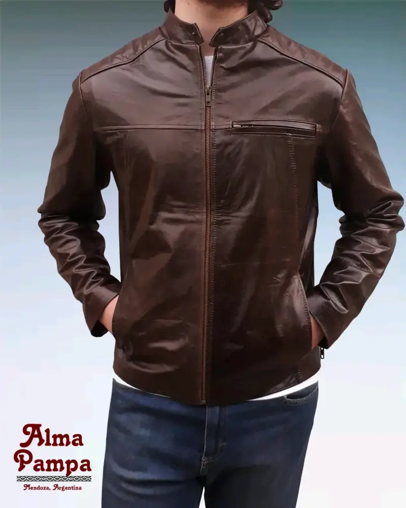 Chaqueta de cuero negra - 6