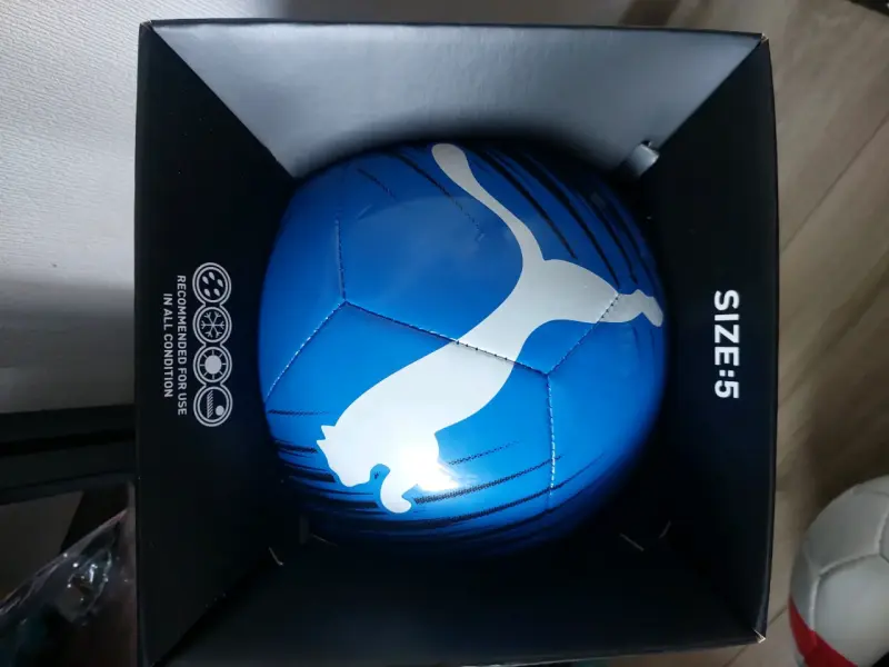Balón de fútbol azul talla 5 - 1