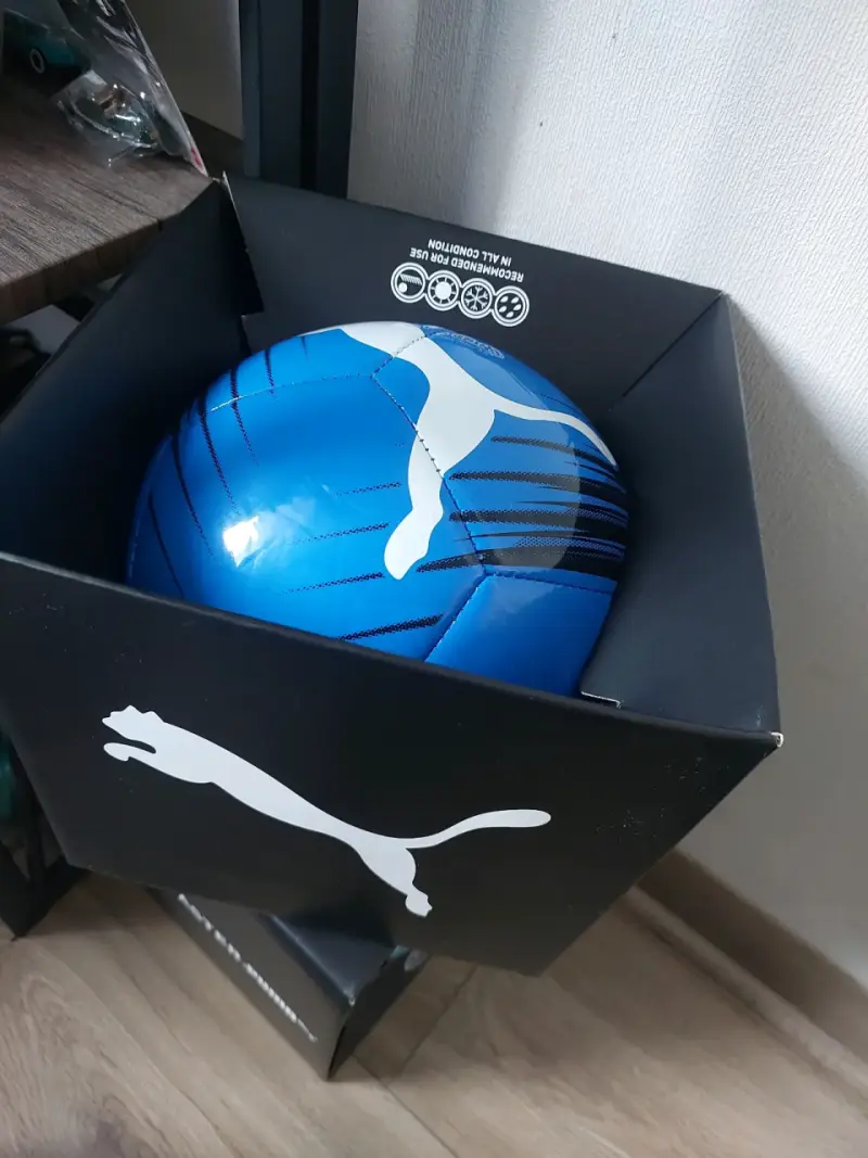 Balón de fútbol azul talla 5 - 2