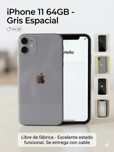 iPhone 11 64GB Gris Espacial - miniatura 1