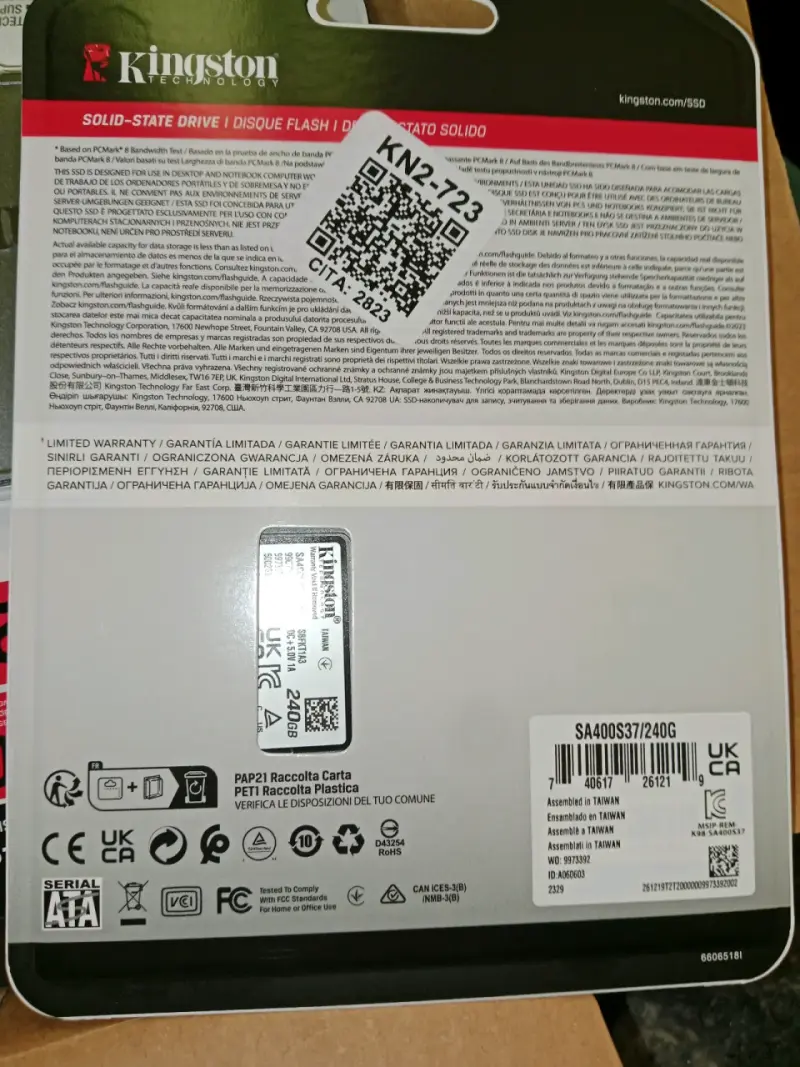 Disco SSD Kingston A400 240GB - 2