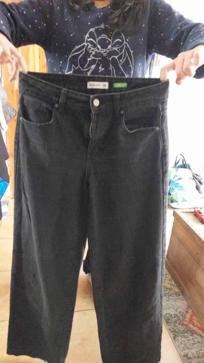 Jeans negros de mujer - miniatura 1