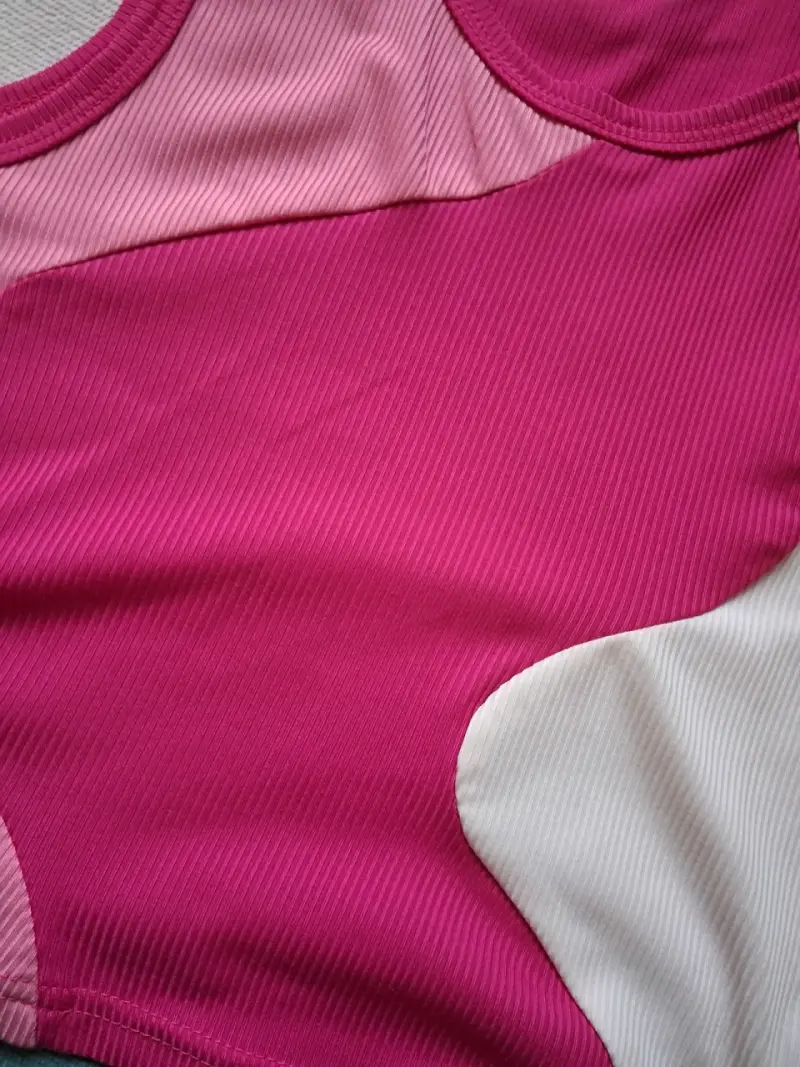 Polera sin mangas rosa Shein - 4