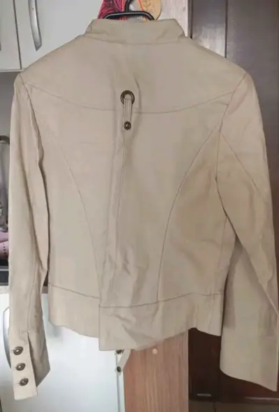 Chaqueta Cuero Natural Mujer - miniatura 2