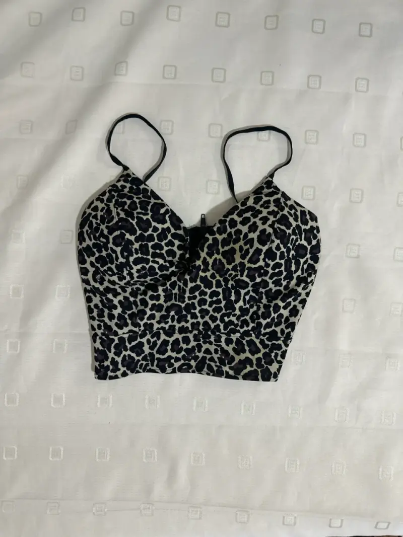 Top de tirantes animal print - 1