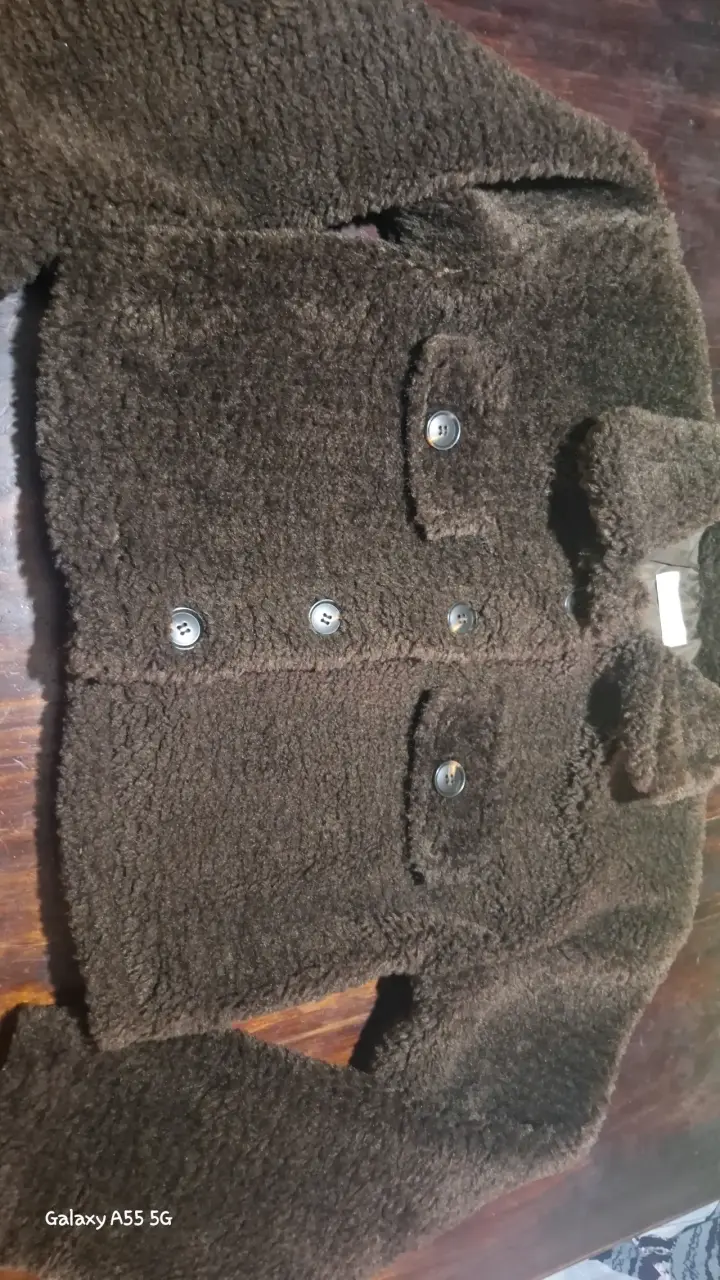 Chaqueta de lana marrón - 1