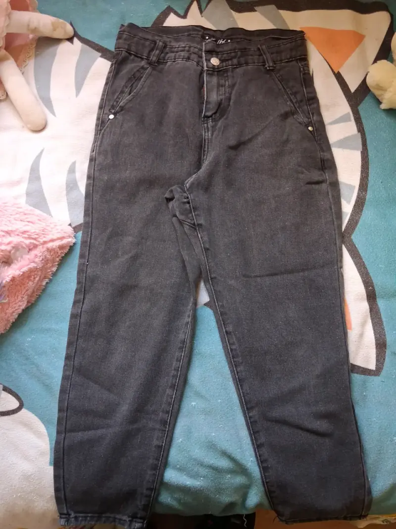 Jeans negros casuales - 1