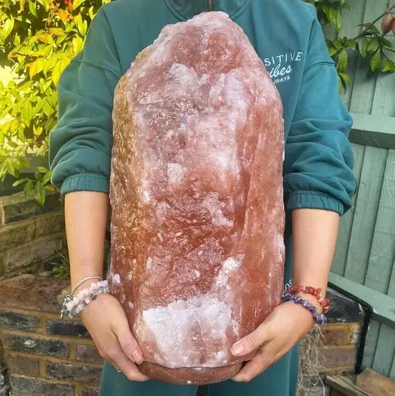 LÁMPARA DE SAL DEL HIMALAYA Y CUARZO - 2