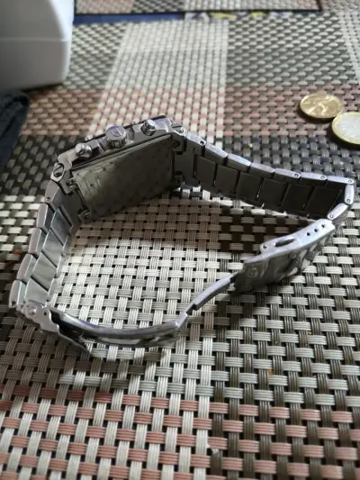 Reloj cronógrafo metálico - miniatura 3