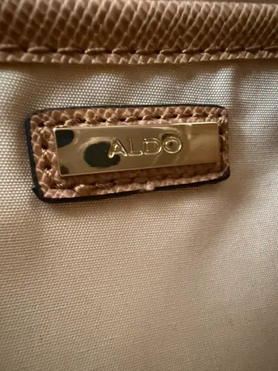 Bolso de mano naranja y beige ALDO. - miniatura 4