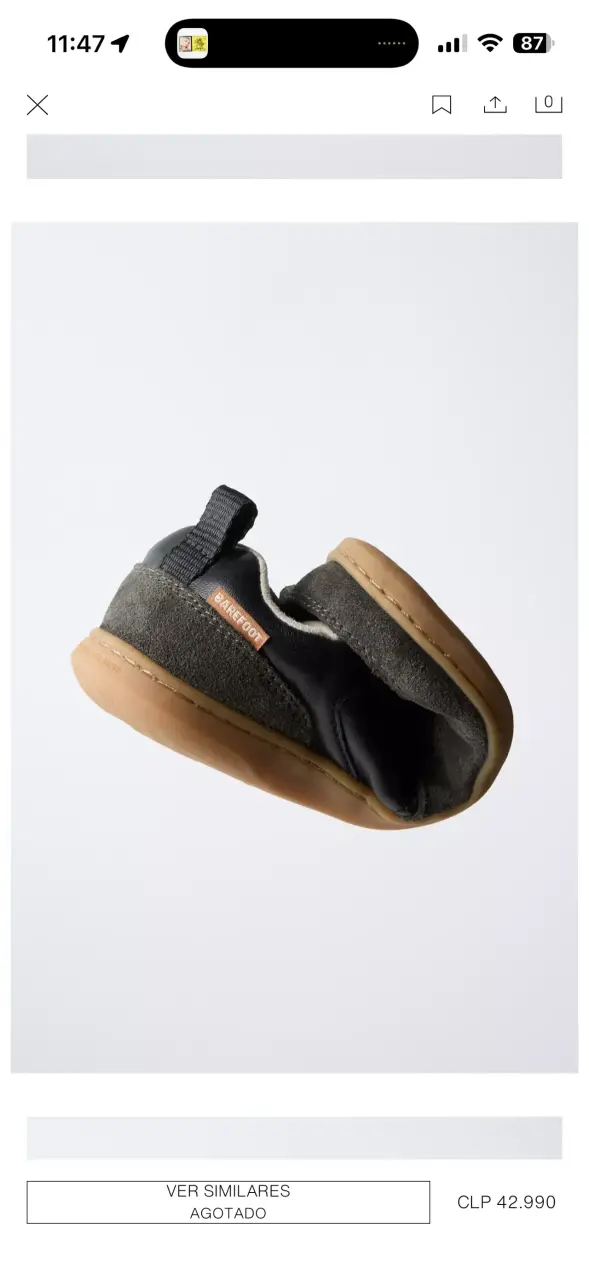 Zapatillas negras para niño - Zara talla 26 - 6