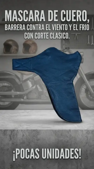 Máscara de cuero para moto - miniatura 1