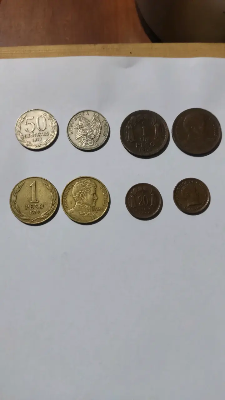 Colección de monedas antiguas chilenas - 1