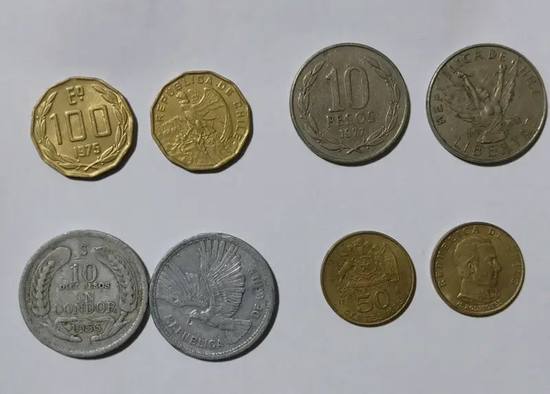 Colección de monedas antiguas chilenas - 2