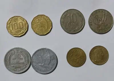 Colección de monedas antiguas chilenas - miniatura 2