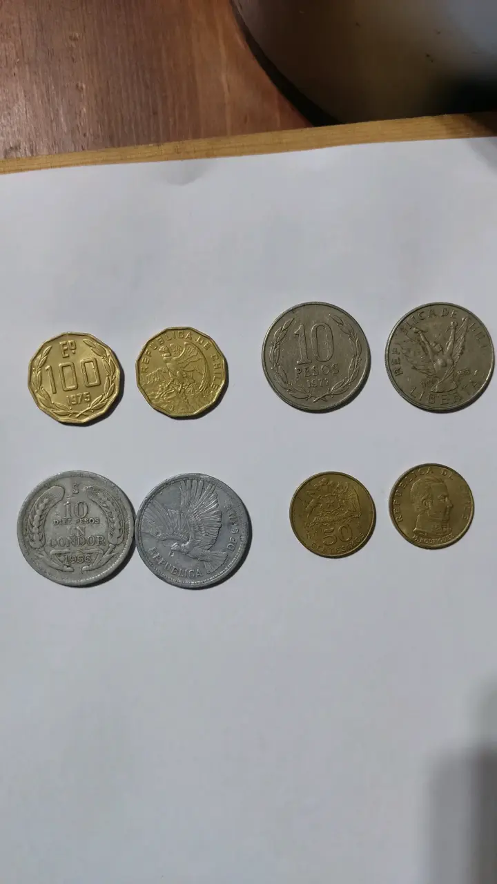 Colección de monedas antiguas chilenas - 6