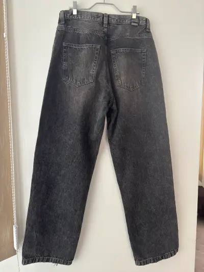 Jeans grises baggy Zara - miniatura 2