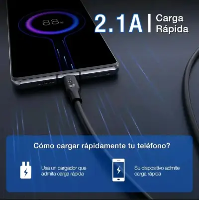 Cables USB-C 1M 2.1A Marca Hora - miniatura 5