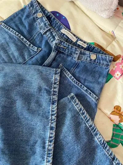 Jeans culotte azul Basement - miniatura 1
