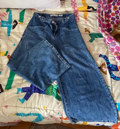 Jeans culotte azul Basement - miniatura 2