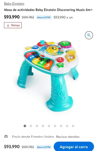 Mesa de actividades musical infantil Baby Einstein - miniatura 3
