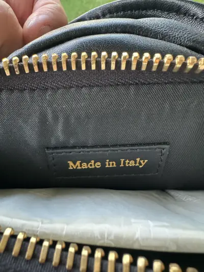 Cartera Clutch Moschino negra original - miniatura 6