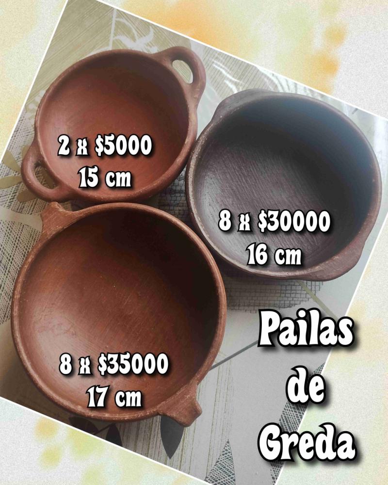 Pailas de greda pack