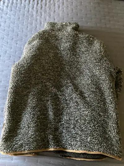 Chaleco polar gris y marrón - miniatura 2