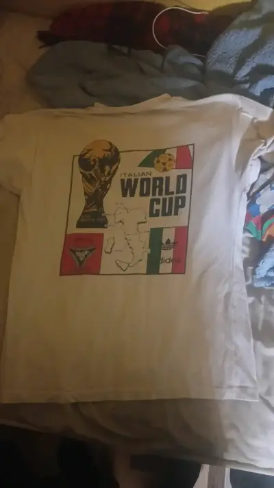 Polera blanca Italia '90 - miniatura 2