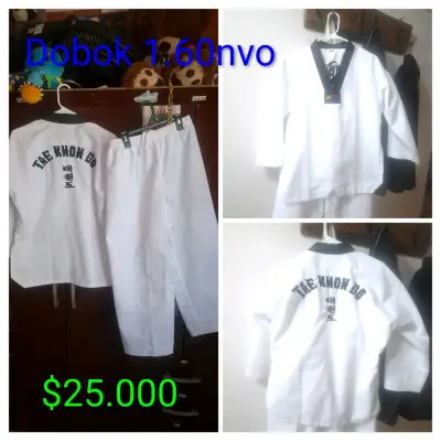 Dobok Taekwondo nuevo 1.60m - miniatura 1